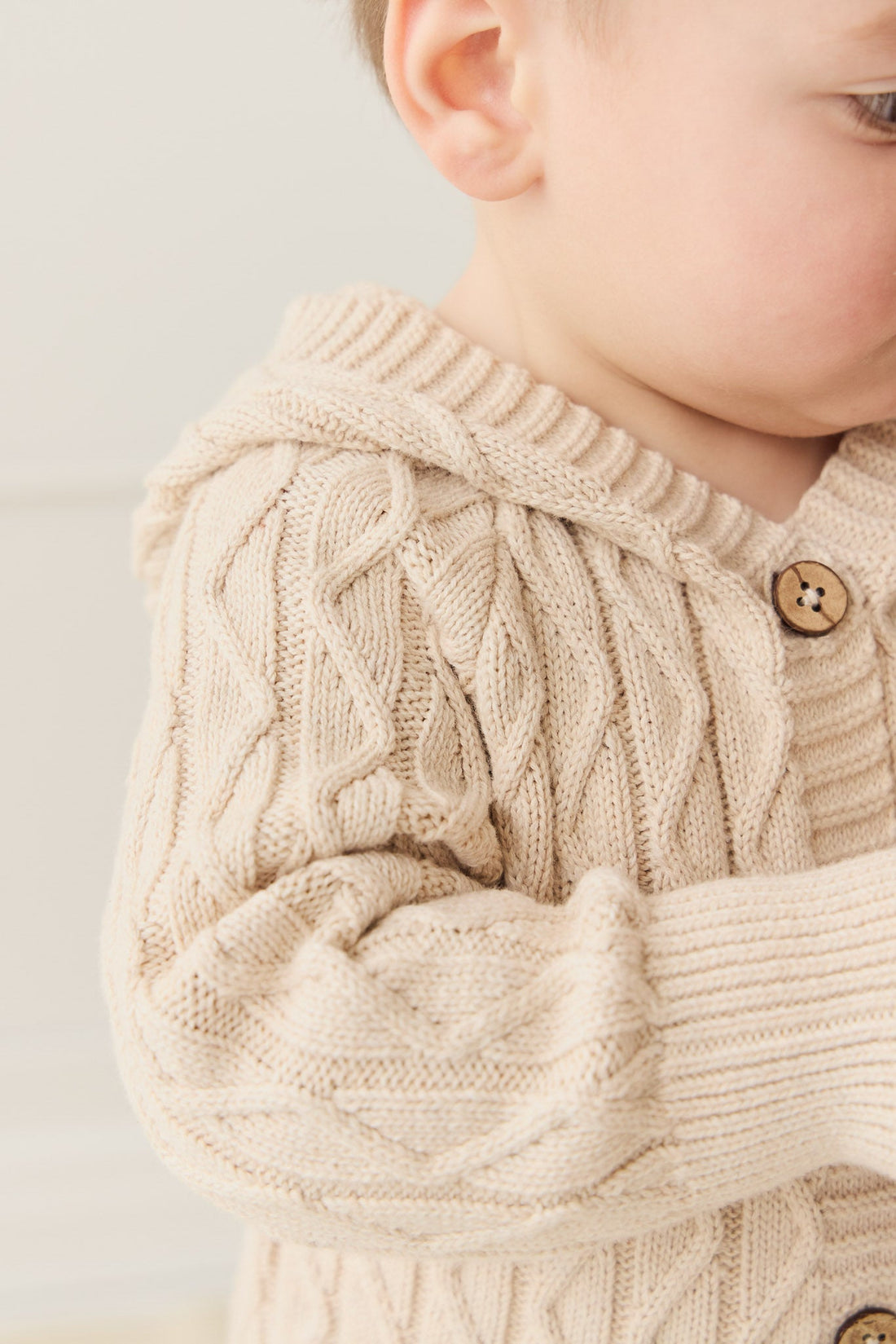 Benjamin Onepiece - Oatmeal Marle Childrens Onepiece from Jamie Kay USA