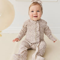 Organic Cotton Modal Frankie Onepiece - Amber Eggnog Childrens Onepiece from Jamie Kay USA