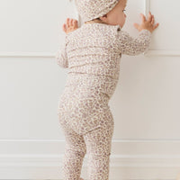 Organic Cotton Modal Everyday Legging - Amber Eggnog Childrens Legging from Jamie Kay USA