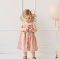 Organic Cotton Muslin Karlie Dress - Parfait Childrens Dress from Jamie Kay USA