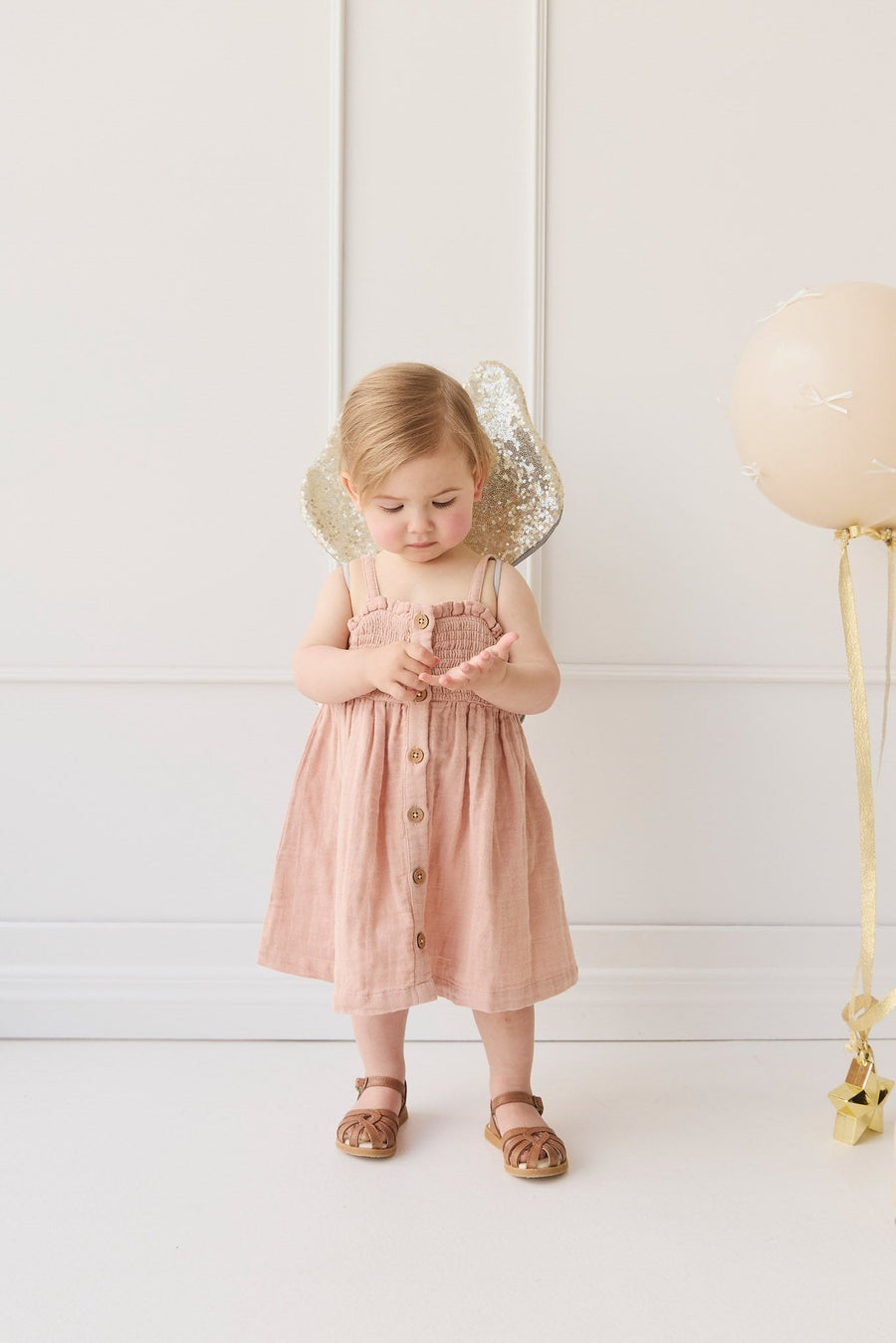 Organic Cotton Muslin Karlie Dress - Parfait Childrens Dress from Jamie Kay USA