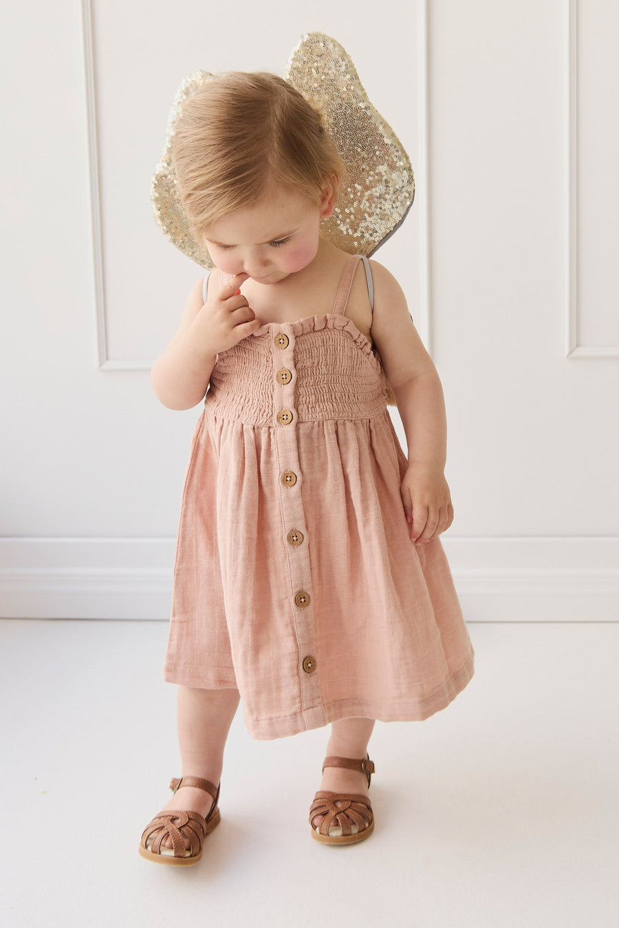 Organic Cotton Muslin Karlie Dress - Parfait Childrens Dress from Jamie Kay USA