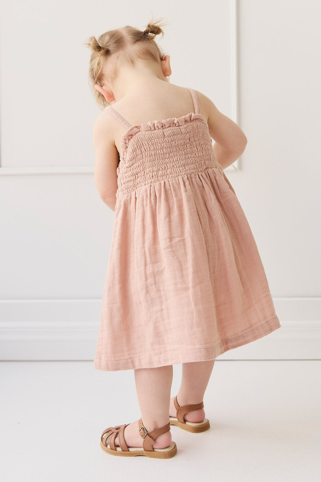 Organic Cotton Muslin Karlie Dress - Parfait Childrens Dress from Jamie Kay USA