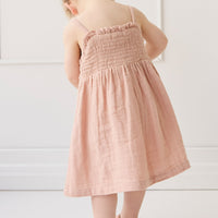 Organic Cotton Muslin Karlie Dress - Parfait Childrens Dress from Jamie Kay USA