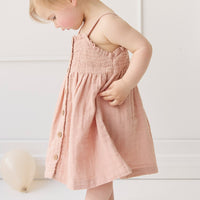 Organic Cotton Muslin Karlie Dress - Parfait Childrens Dress from Jamie Kay USA