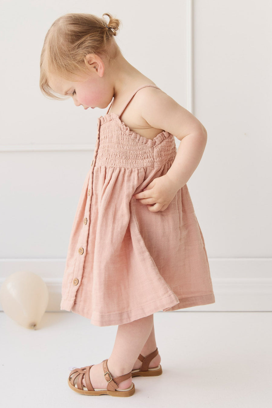 Organic Cotton Muslin Karlie Dress - Parfait Childrens Dress from Jamie Kay USA