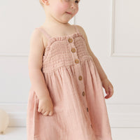 Organic Cotton Muslin Karlie Dress - Parfait Childrens Dress from Jamie Kay USA