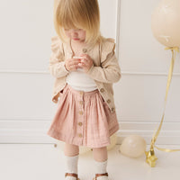 Rosie Cardigan - Oatmeal Marle Childrens Cardigan from Jamie Kay USA