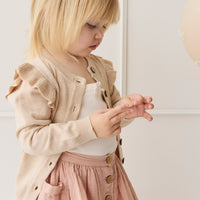 Rosie Cardigan - Oatmeal Marle Childrens Cardigan from Jamie Kay USA