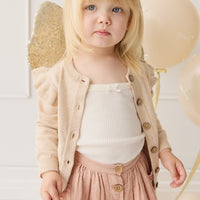 Rosie Cardigan - Oatmeal Marle Childrens Cardigan from Jamie Kay USA