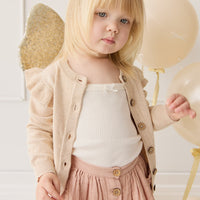 Rosie Cardigan - Oatmeal Marle Childrens Cardigan from Jamie Kay USA