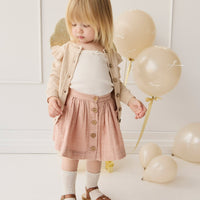 Organic Cotton Muslin Kennedy Skirt - Parfait Childrens Skirt from Jamie Kay USA