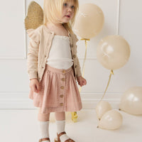 Organic Cotton Muslin Kennedy Skirt - Parfait Childrens Skirt from Jamie Kay USA