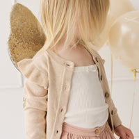 Rosie Cardigan - Oatmeal Marle Childrens Cardigan from Jamie Kay USA