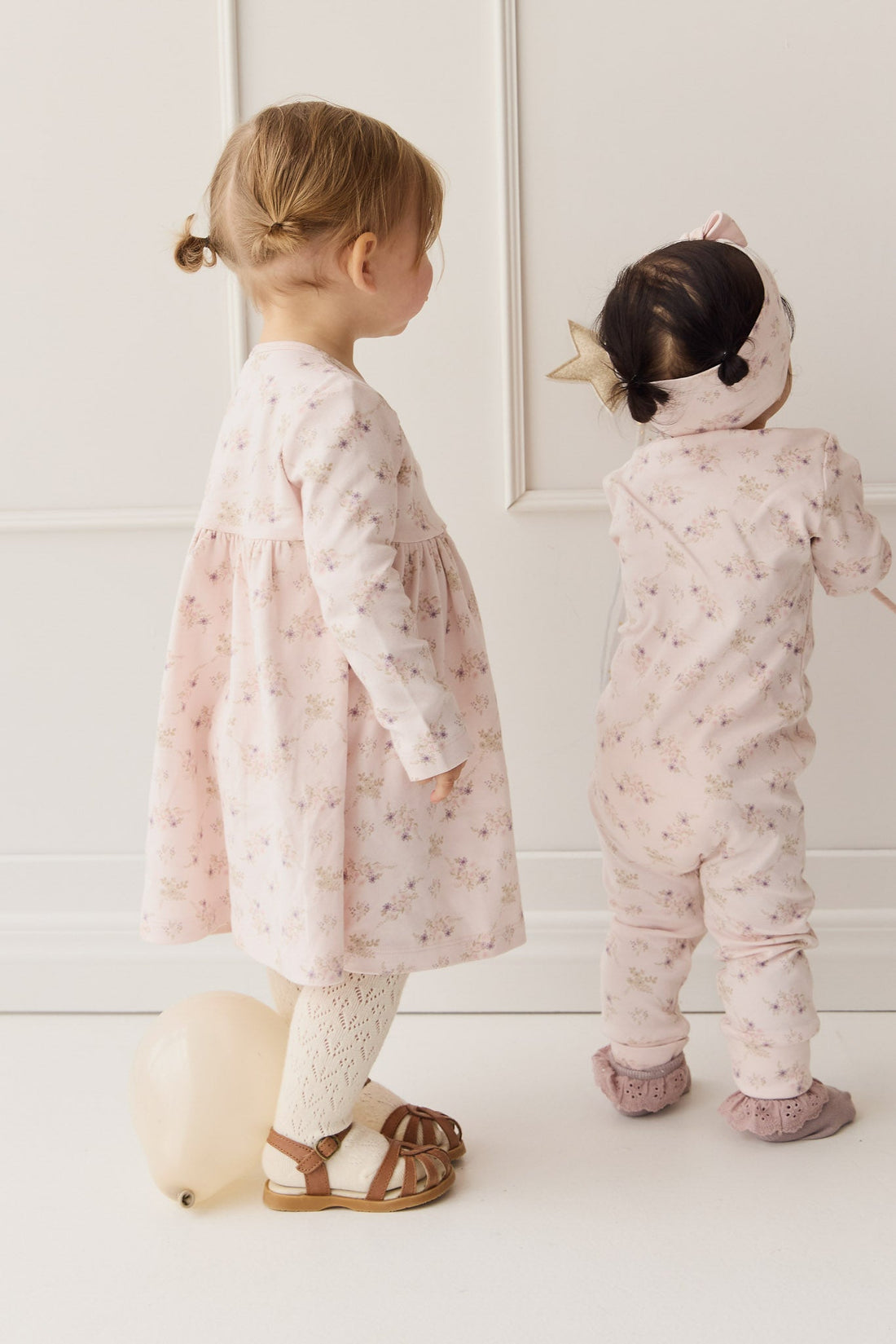 Organic Cotton Frankie Onepiece - Sweet Pea Floral Childrens Onepiece from Jamie Kay USA