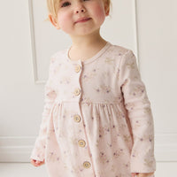 Organic Cotton Poppy Dress - Sweet Pea Floral Childrens Dress from Jamie Kay USA