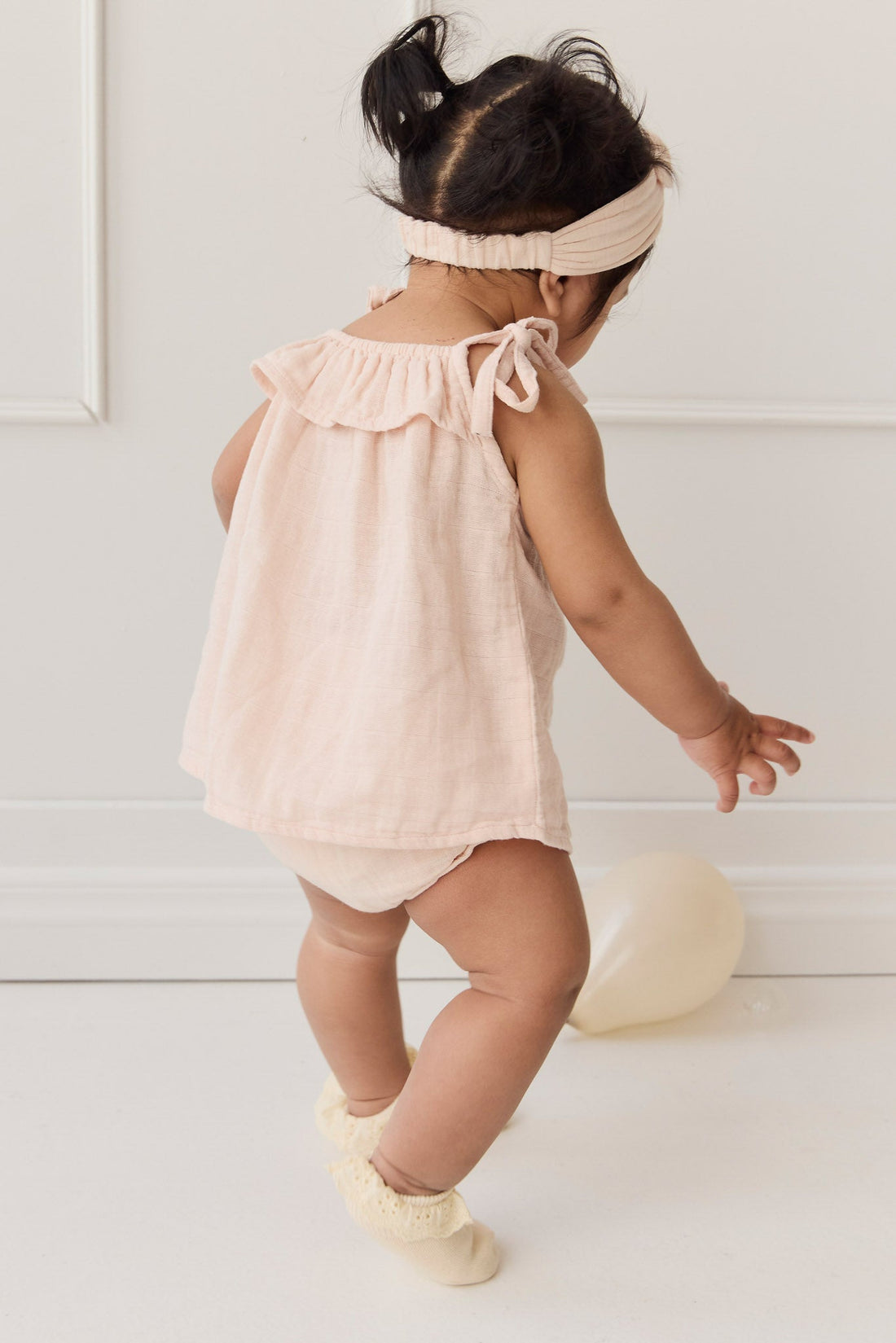 Organic Cotton Muslin Arielle Top - Ballet Pink Childrens Top from Jamie Kay USA