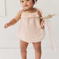 Organic Cotton Muslin Arielle Top - Ballet Pink Childrens Top from Jamie Kay USA