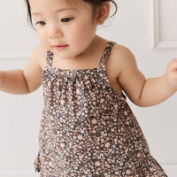 Organic Cotton Zoe Top - Winter Moonless Night Childrens Top from Jamie Kay USA