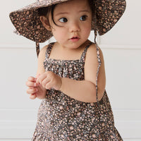 Organic Cotton Noelle Hat - Winter Moonless Night Childrens Hat from Jamie Kay USA