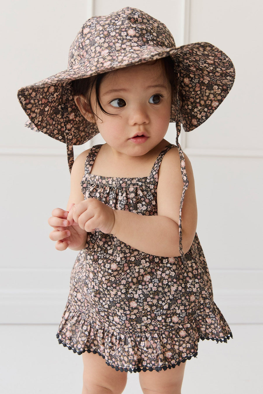 Organic Cotton Noelle Hat - Winter Moonless Night Childrens Hat from Jamie Kay USA