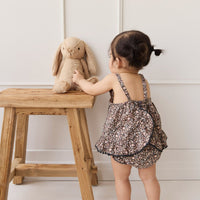 Organic Cotton Frill Bloomer - Winter Moonless Night Childrens Bloomer from Jamie Kay USA