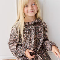 Organic Cotton Ivy Dress - Winter Moonless Night Childrens Dress from Jamie Kay USA