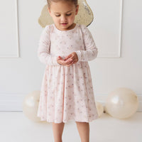 Organic Cotton Tallulah Dress - Sweet Pea Floral Childrens Dress from Jamie Kay USA