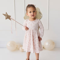 Organic Cotton Tallulah Dress - Sweet Pea Floral Childrens Dress from Jamie Kay USA