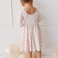 Organic Cotton Tallulah Dress - Sweet Pea Floral Childrens Dress from Jamie Kay USA