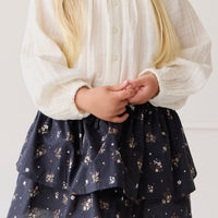 Organic Cotton Heidi Skirt - Bouquet De Fleur Childrens Skirt from Jamie Kay USA