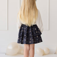 Organic Cotton Heidi Skirt - Bouquet De Fleur Childrens Skirt from Jamie Kay USA