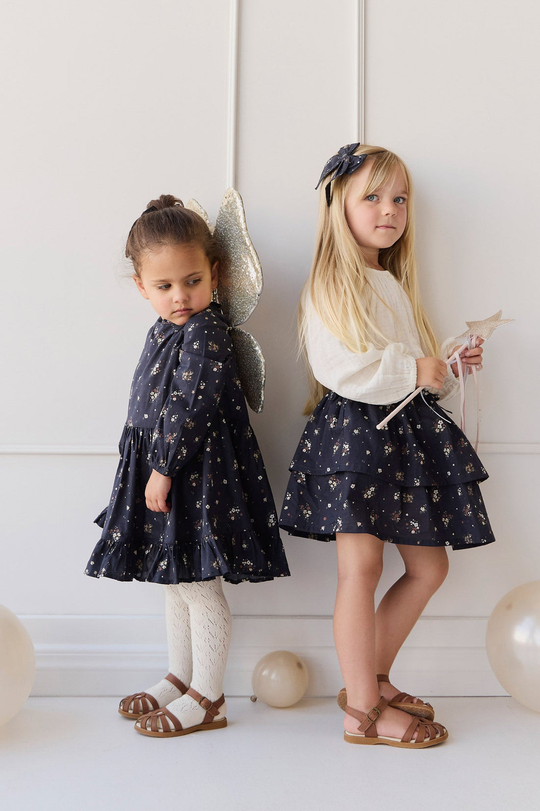 Organic Cotton Heidi Skirt - Bouquet De Fleur Childrens Skirt from Jamie Kay USA