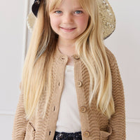 Maverick Cardigan - Toffee Marle Childrens Cardigan from Jamie Kay USA