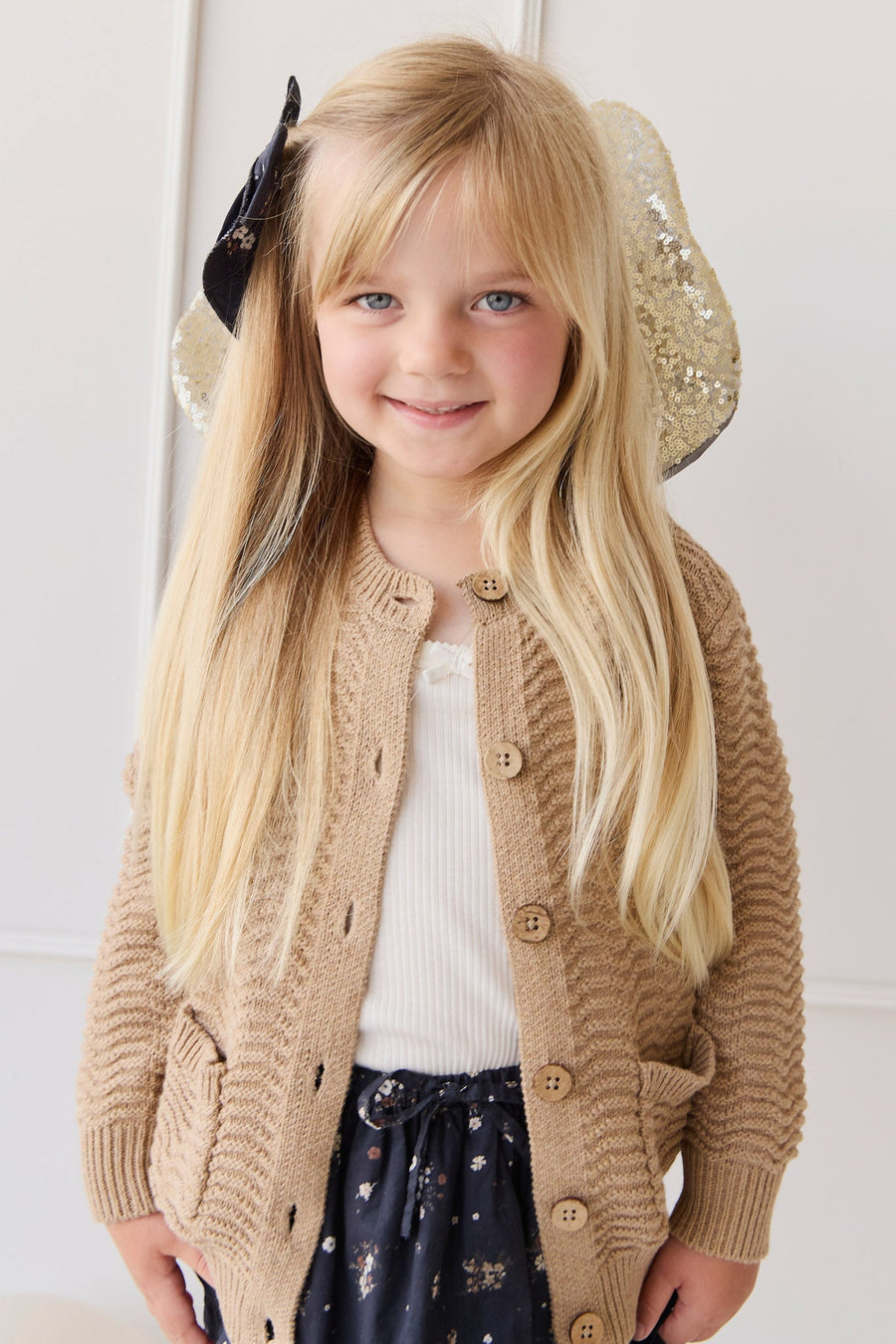 Maverick Cardigan - Toffee Marle Childrens Cardigan from Jamie Kay USA