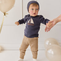 Maverick Pant - Toffee Marle Childrens Pant from Jamie Kay USA