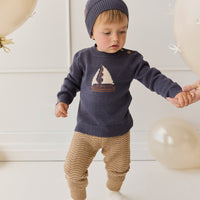 Maverick Pant - Toffee Marle Childrens Pant from Jamie Kay USA