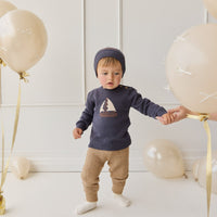 Maverick Pant - Toffee Marle Childrens Pant from Jamie Kay USA