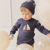 Hugo Jumper - Ink Childrens Jumper from Jamie Kay USA