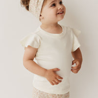 Organic Cotton Headband - Chloe Egret Childrens Headband from Jamie Kay USA