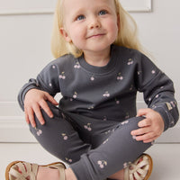 Organic Cotton Morgan Track Pant - Cherry Love Lava Childrens Pant from Jamie Kay USA