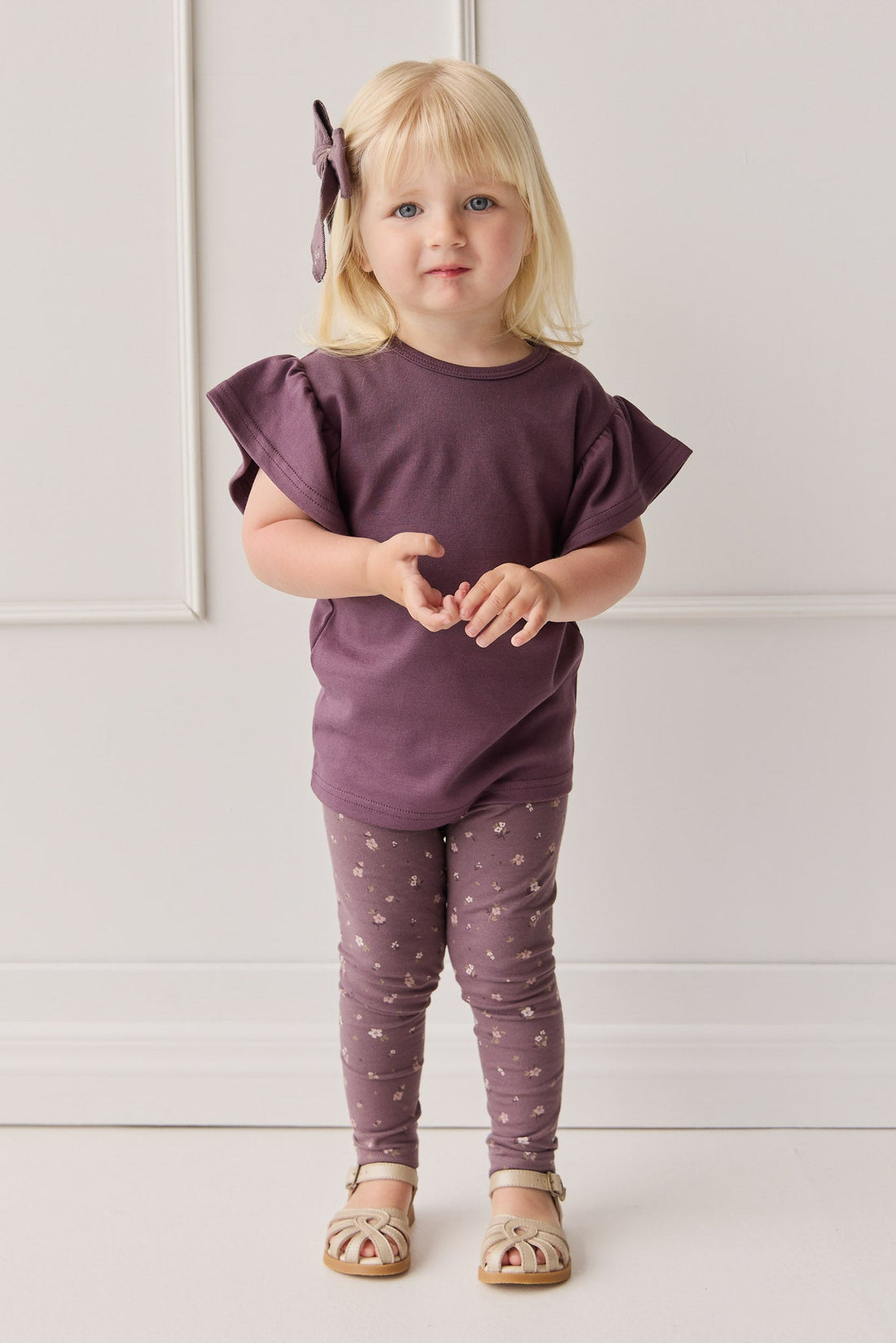 Pima Cotton Leah Top - Blackberry Childrens Top from Jamie Kay USA