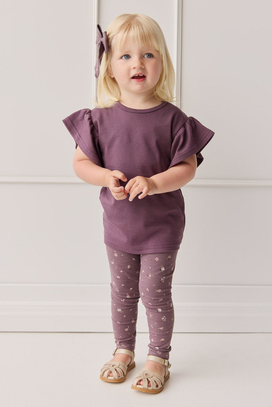 Pima Cotton Leah Top - Blackberry Childrens Top from Jamie Kay USA