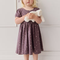 Organic Cotton Meadow Dress - Goldie Huckleberry Large Childrens Dress from Jamie Kay USA