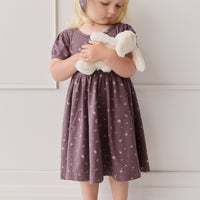 Organic Cotton Meadow Dress - Goldie Huckleberry Large Childrens Dress from Jamie Kay USA