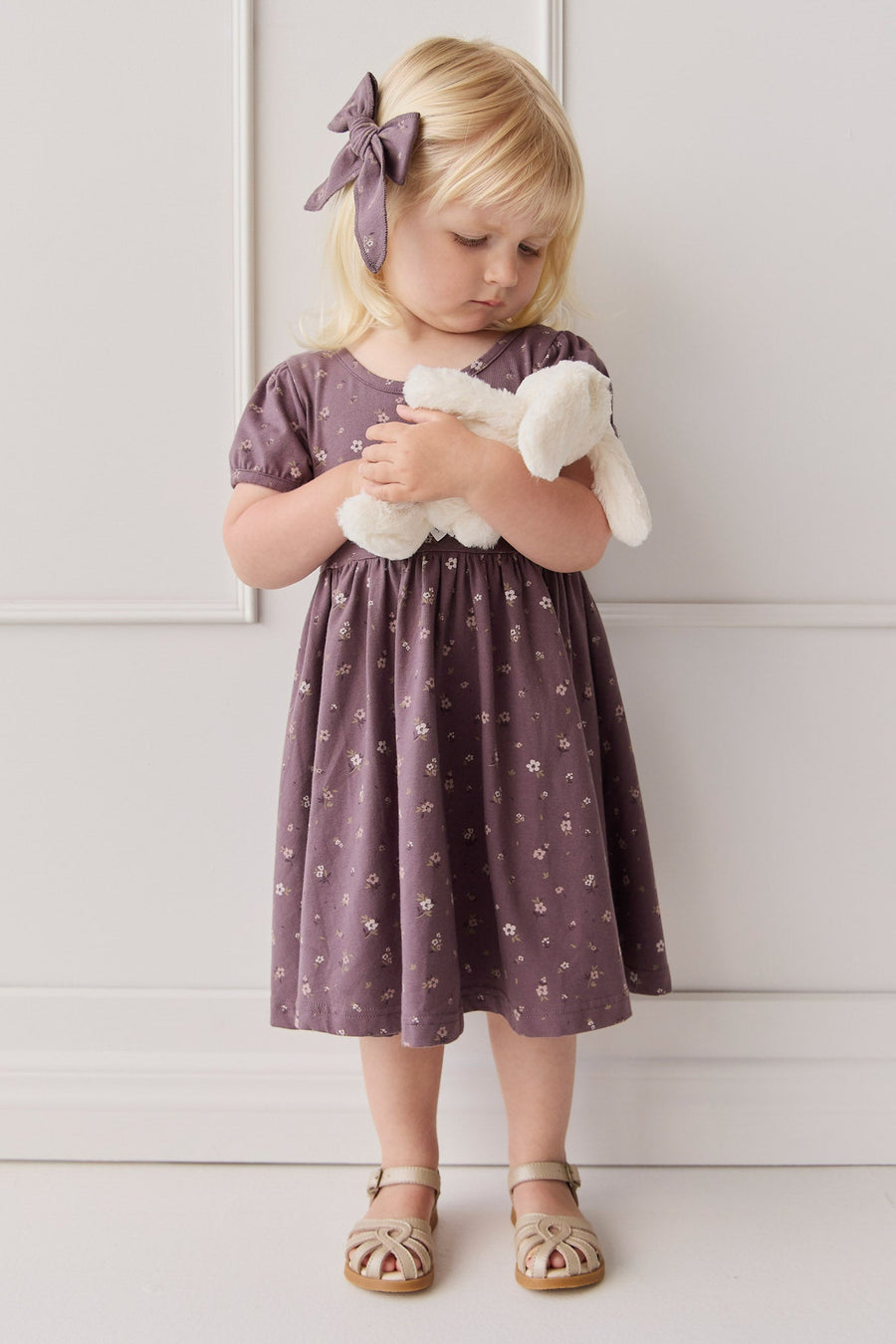 Organic Cotton Meadow Dress - Goldie Huckleberry Large Childrens Dress from Jamie Kay USA