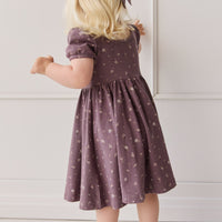 Organic Cotton Meadow Dress - Goldie Huckleberry Large Childrens Dress from Jamie Kay USA