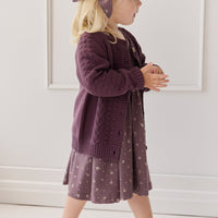 Organic Cotton Meadow Dress - Goldie Huckleberry Large Childrens Dress from Jamie Kay USA