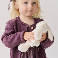 Cable Knit Cardigan - Blackberry Childrens Cardigan from Jamie Kay USA