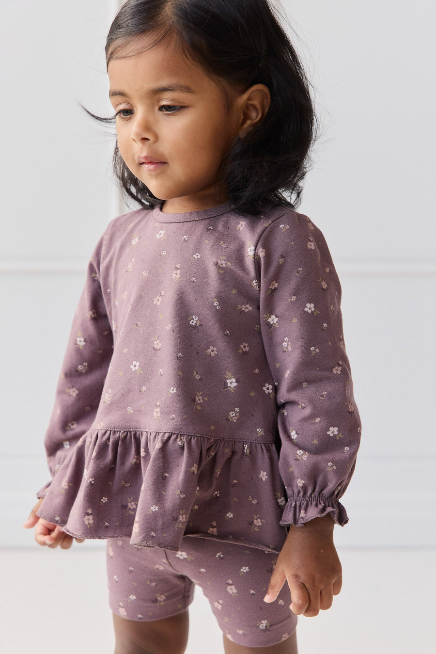 Organic Cotton Bailey Top - Goldie Huckleberry Large Childrens Top from Jamie Kay USA